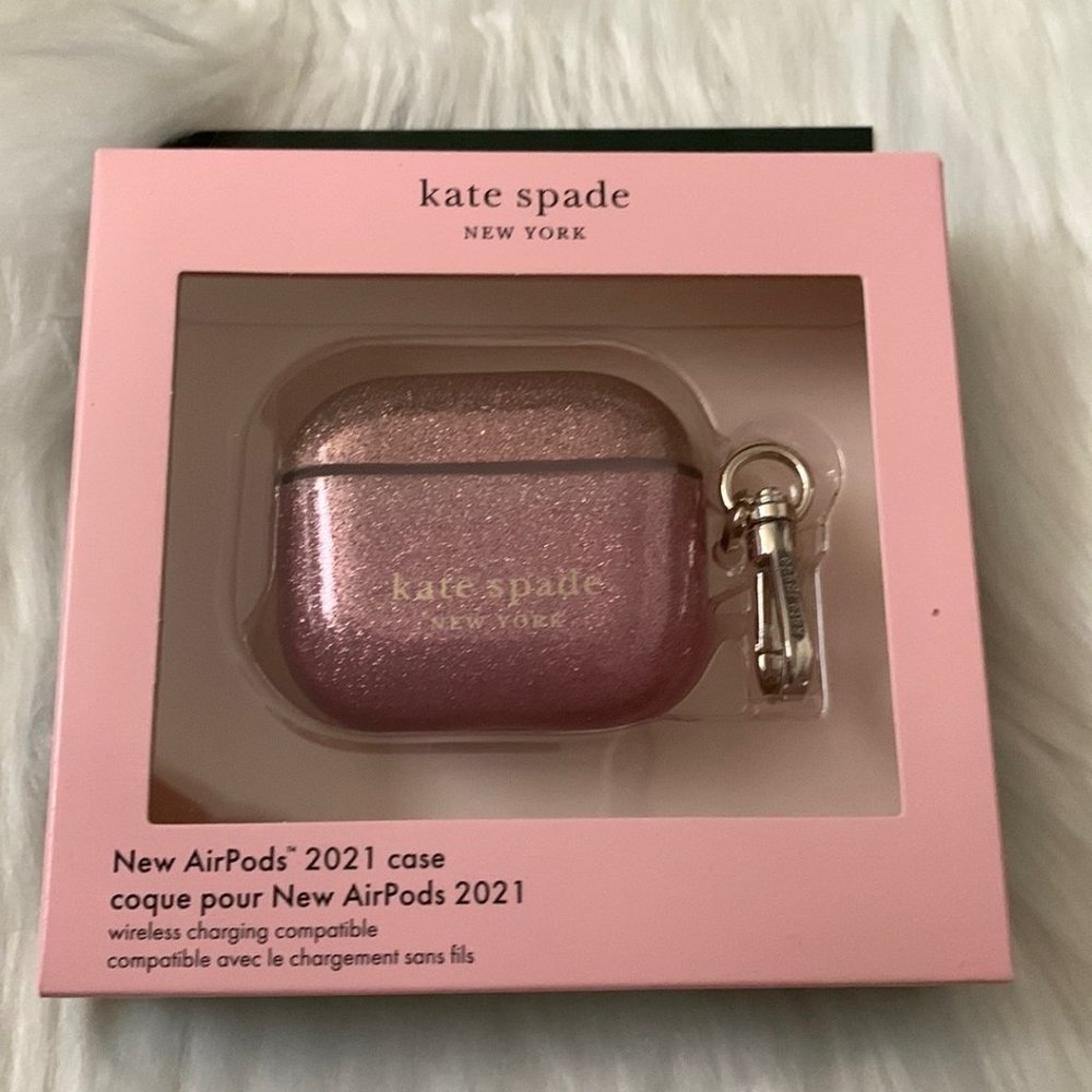 KATE SPADE Ombre Glitter Sunset Apple Airpods Case (3rd Generation)